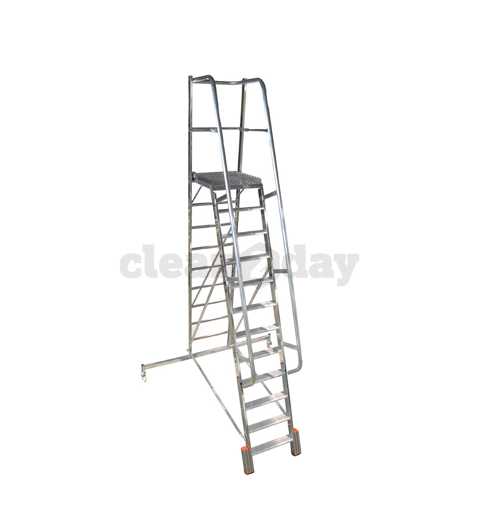 Platformladder Vario 12 treden, 207 cm - Afbeelding 2