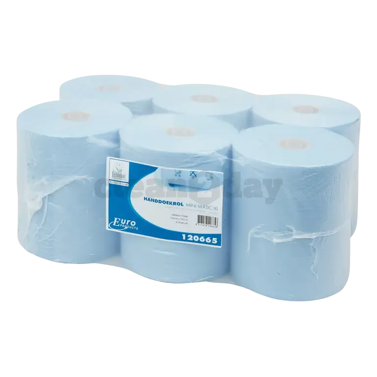 Handdoekrol Mini Matic 6×165 mtr. blauw - Afbeelding 3